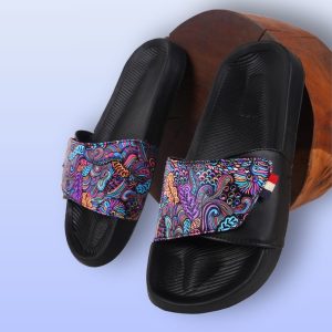 Mystic Step Slides Men’s Daily Wear Black Slippers